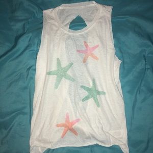 Starfish tank top/swimsuit coverup
